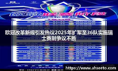 欧冠改革新规引发热议2025年扩军至36队实施瑞士赛制争议不断